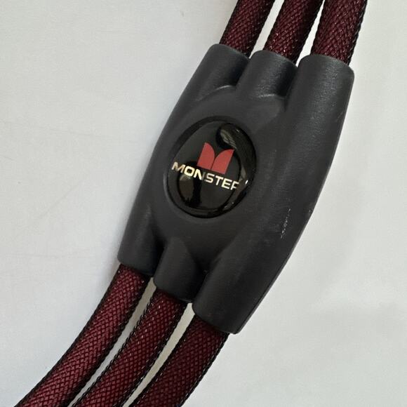 Monster THX Certified Audio Video Cable RCA Male to Male Red‎ Mesh 45" - Picture 3 of 7